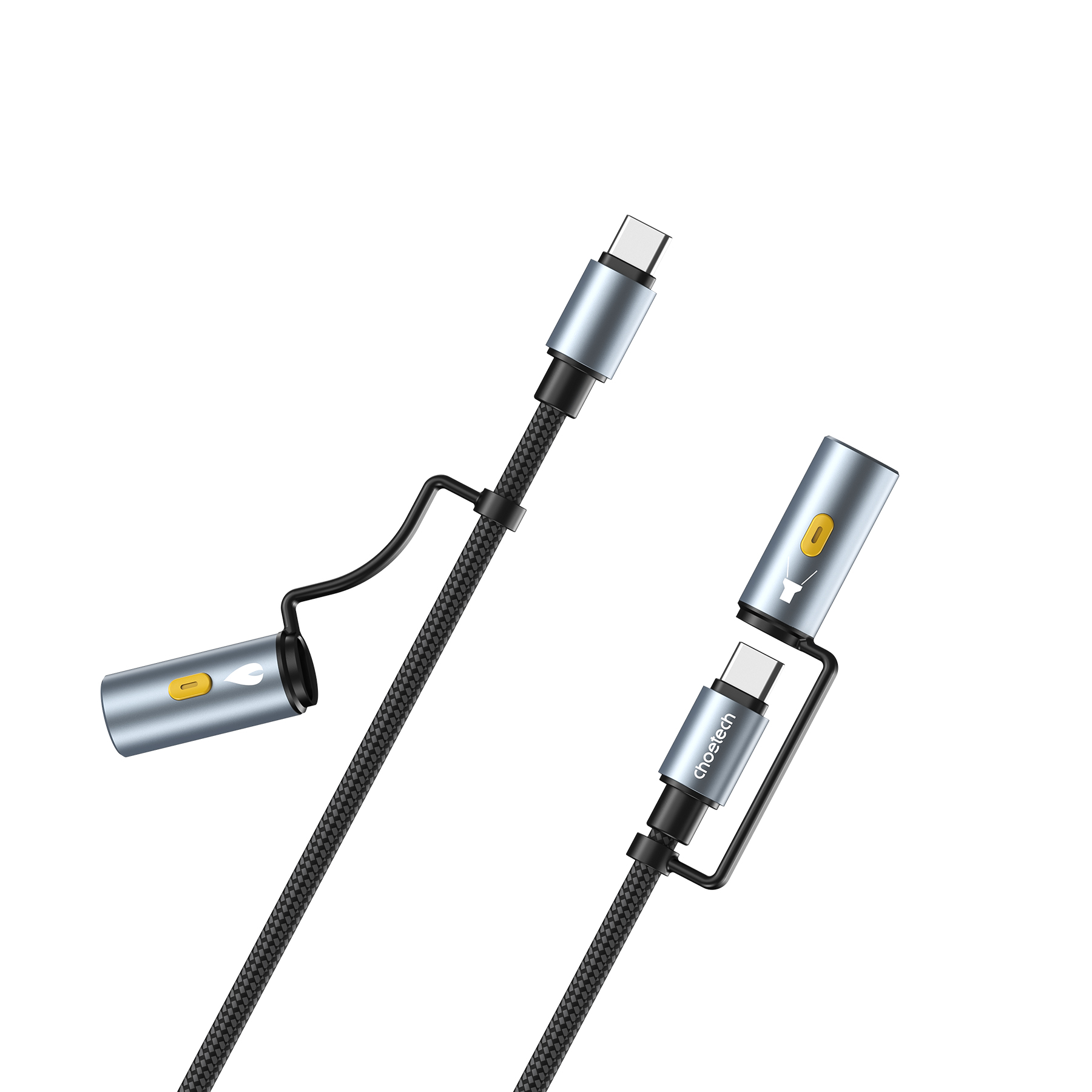 Câble USB Type-C vers Type-C multifonctionnel Choetech, 1,2 m (4 pi)