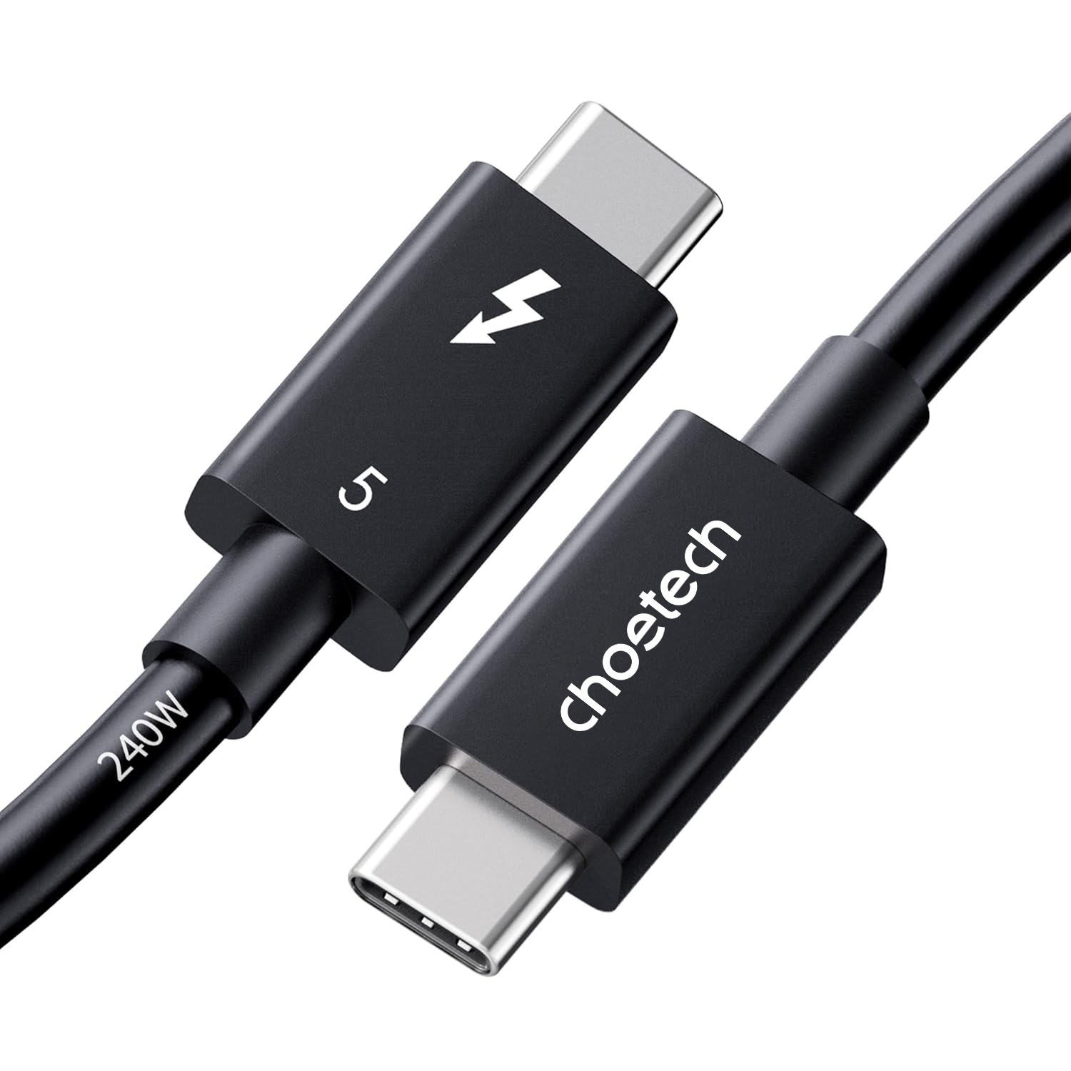 Câble Choetech Thunderbolt 5 Type-C Mâle vers Type-C Mâle, 3,3 pieds(Open Box)