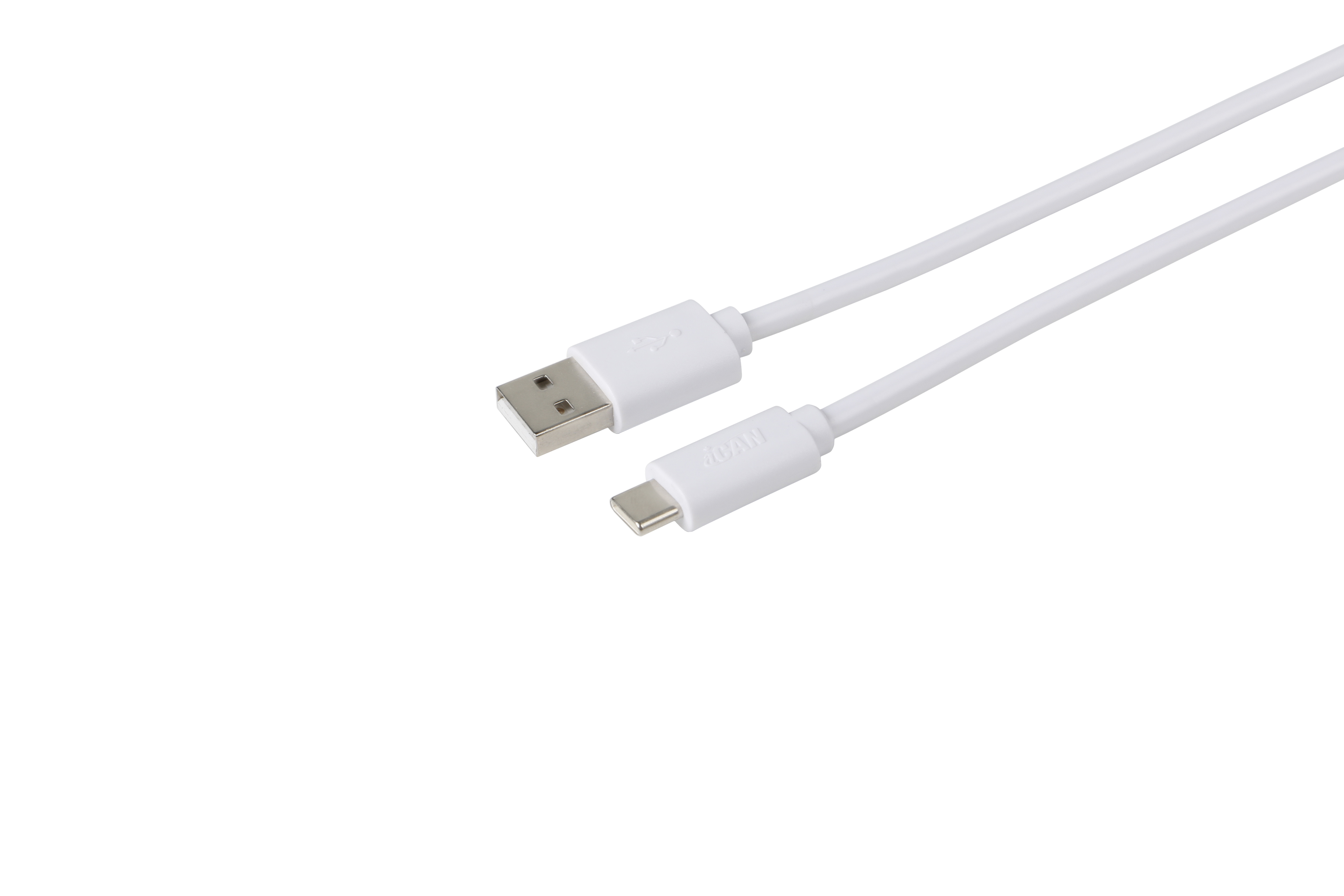 iCAN USB 2.0 Type-A Male to Type-C Male Cable, 15W, 6.6ft
