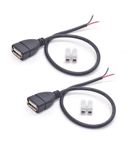 USB 2.0 Type-A to Open with 2-Position Connector Cable