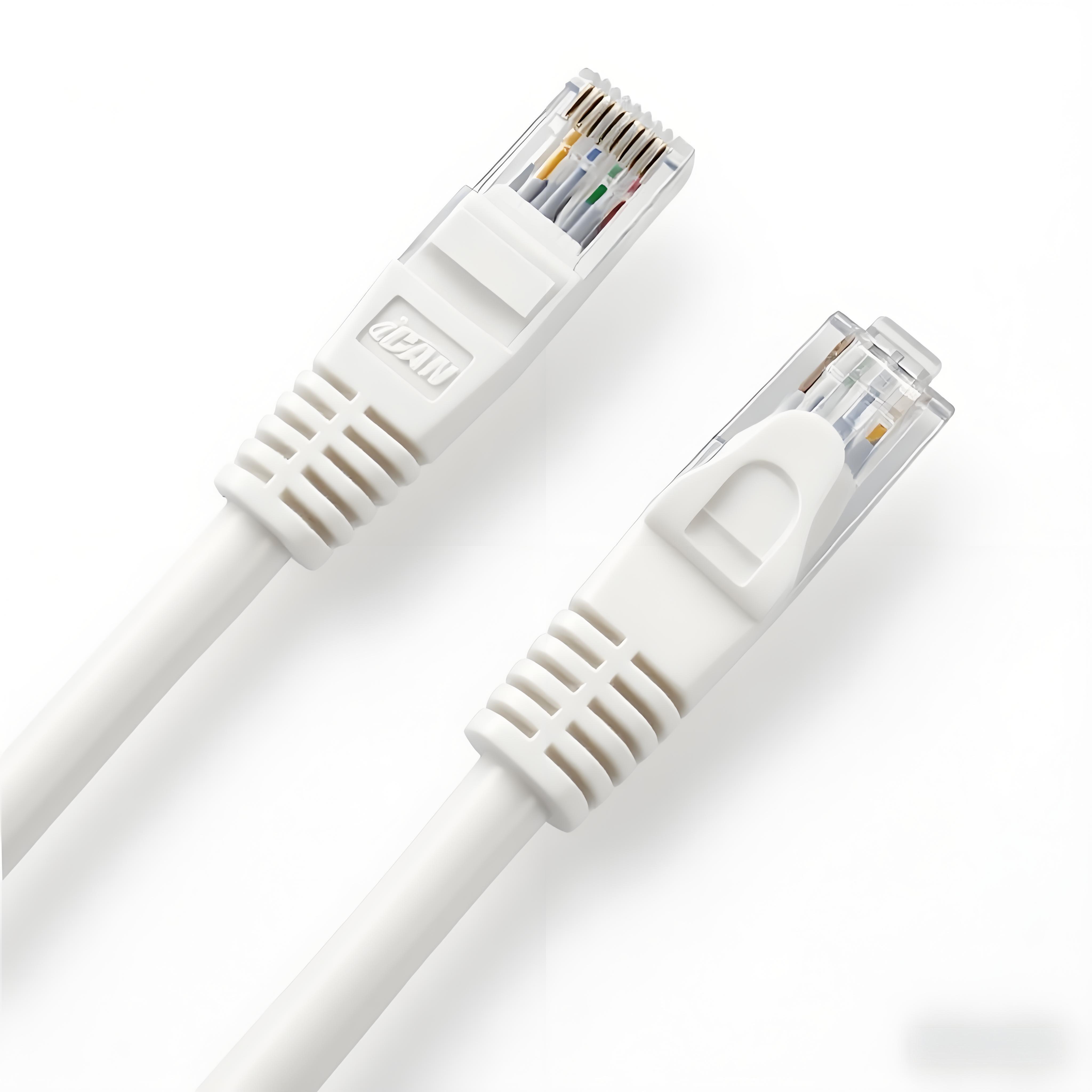 Câble Ethernet haute vitesse iCAN CAT6, 1 000 Mbps, 26 AWG, 30 cm, blanc