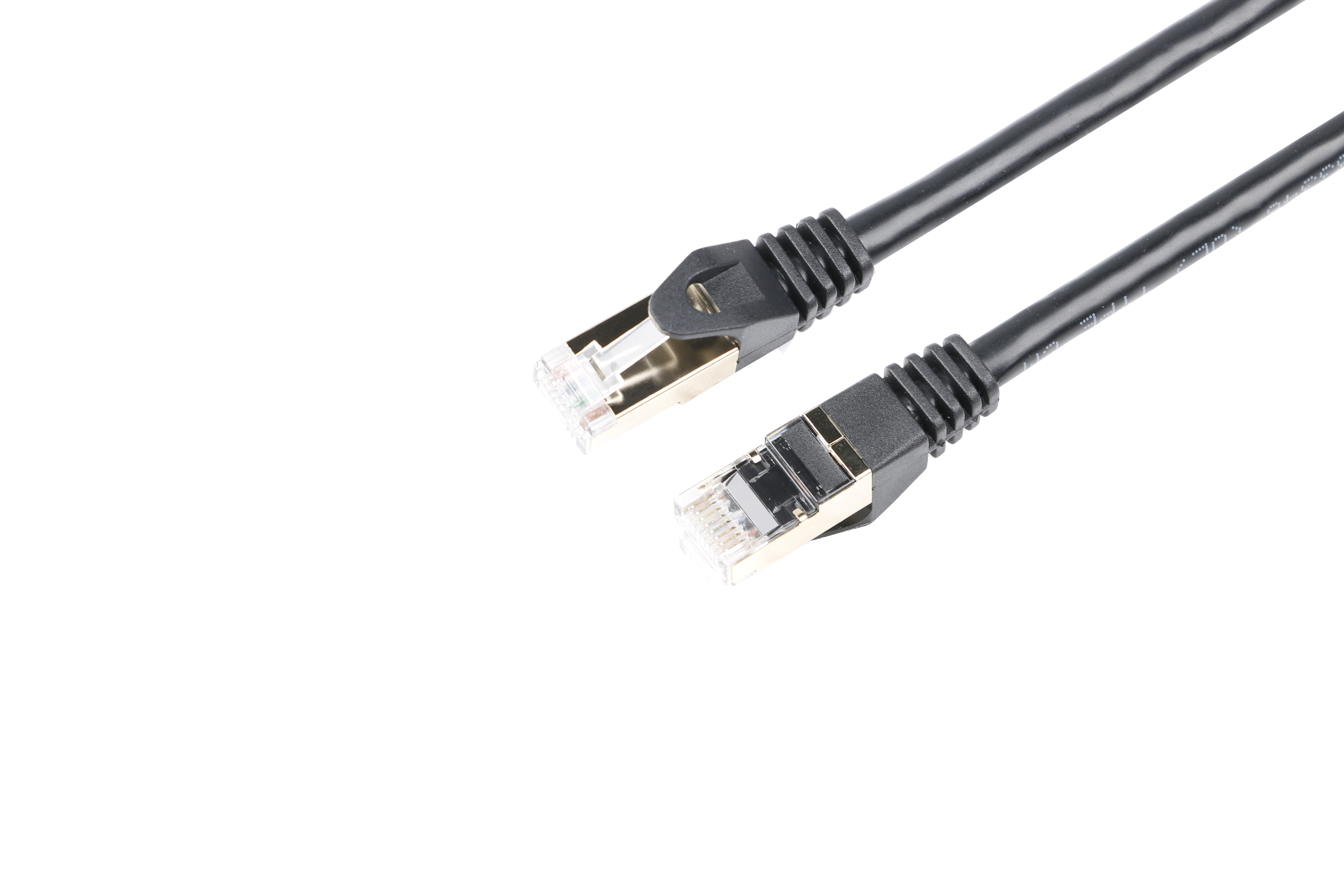 iCAN CAT8 Ethernet Patch Cable, High Speed 40Gbps 2000MHz, Double Shielded S/FTP 26AWG, 50FT, Black