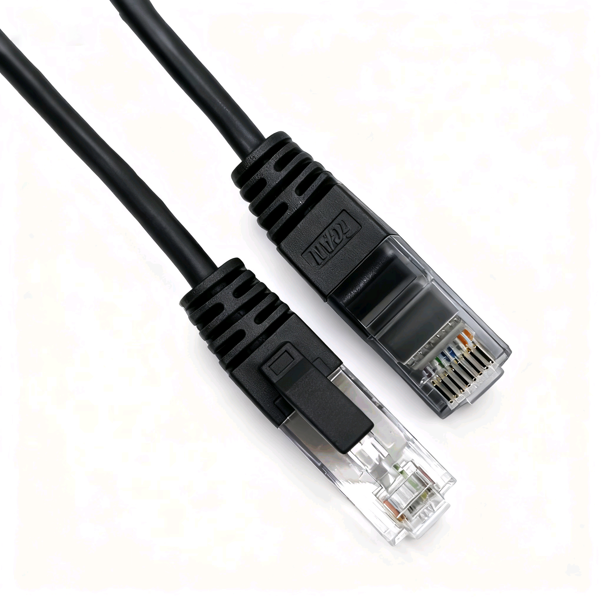 iCAN CAT6A Super Slim Ethernet Cable, 10Gbps 550MHz, 28AWG 20FT, Black(Open Box)