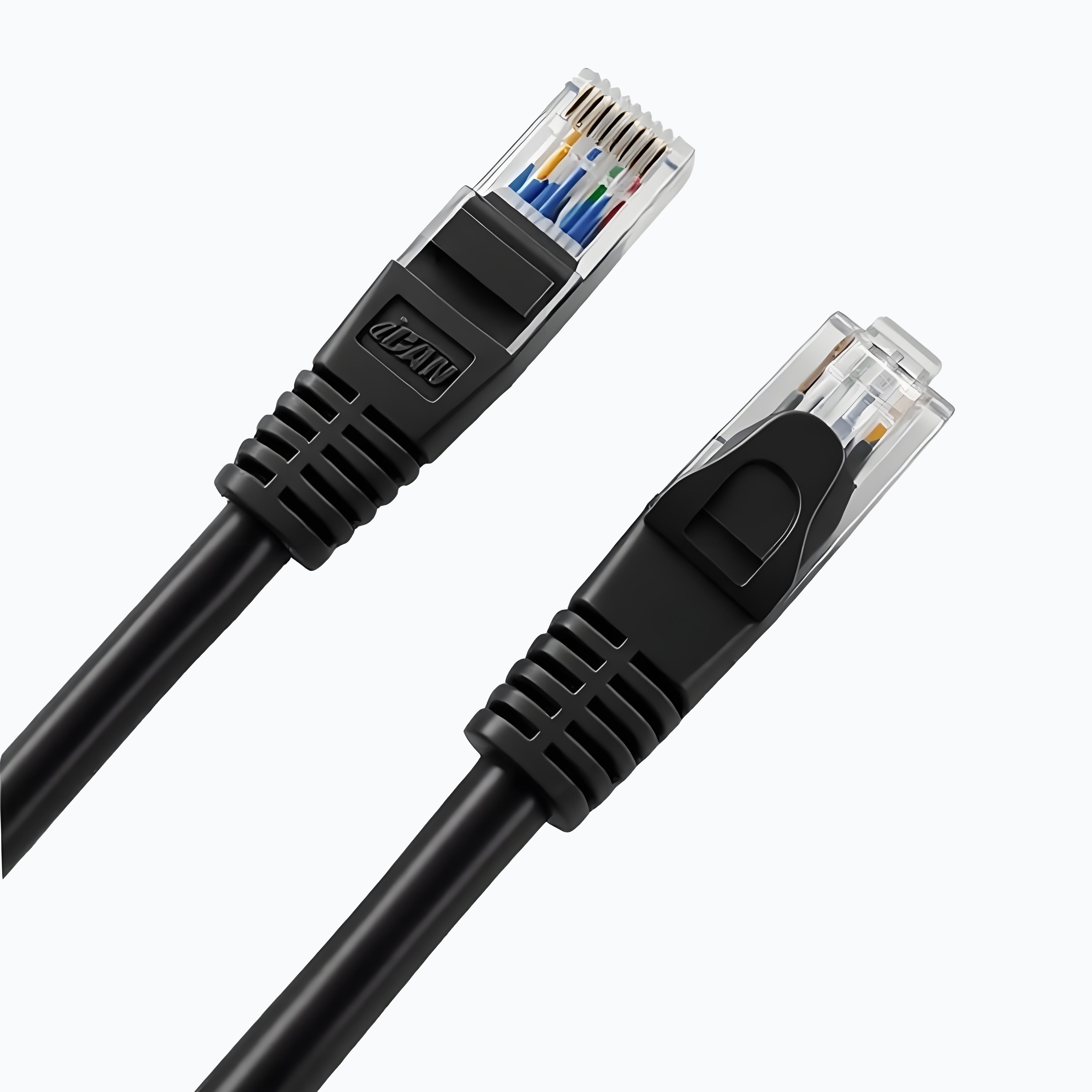 iCAN CAT6 High Speed Ethernet Cable,1000Mbps 26AWG, 6FT, Black