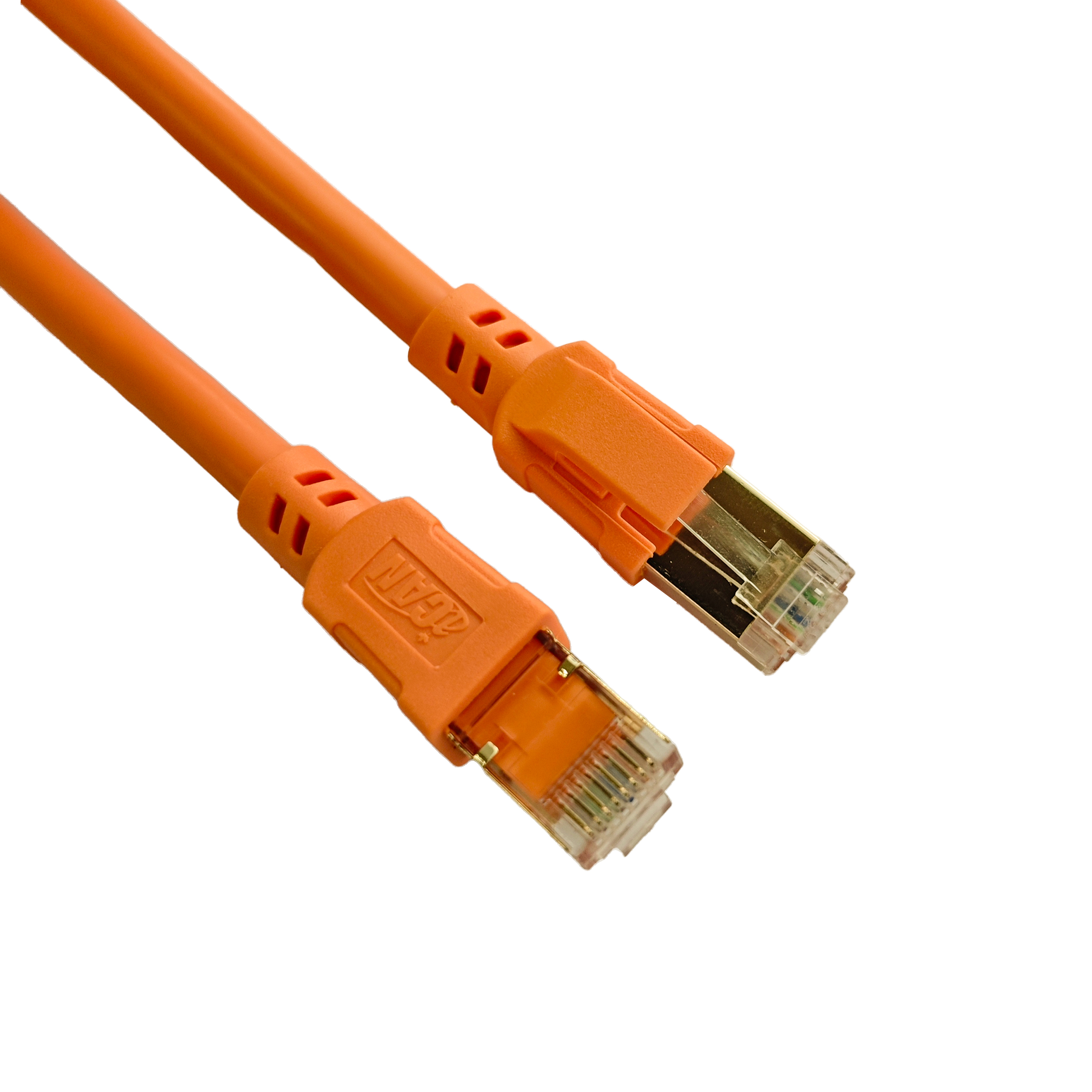 iCAN CAT6A Ethernet Patch Cable,10Gbps, 7FT, Orange