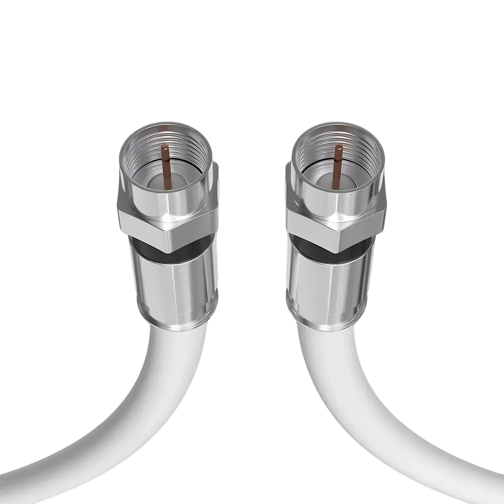 Câble coaxial TV iCAN RG6, mâle vers mâle, 50 pieds