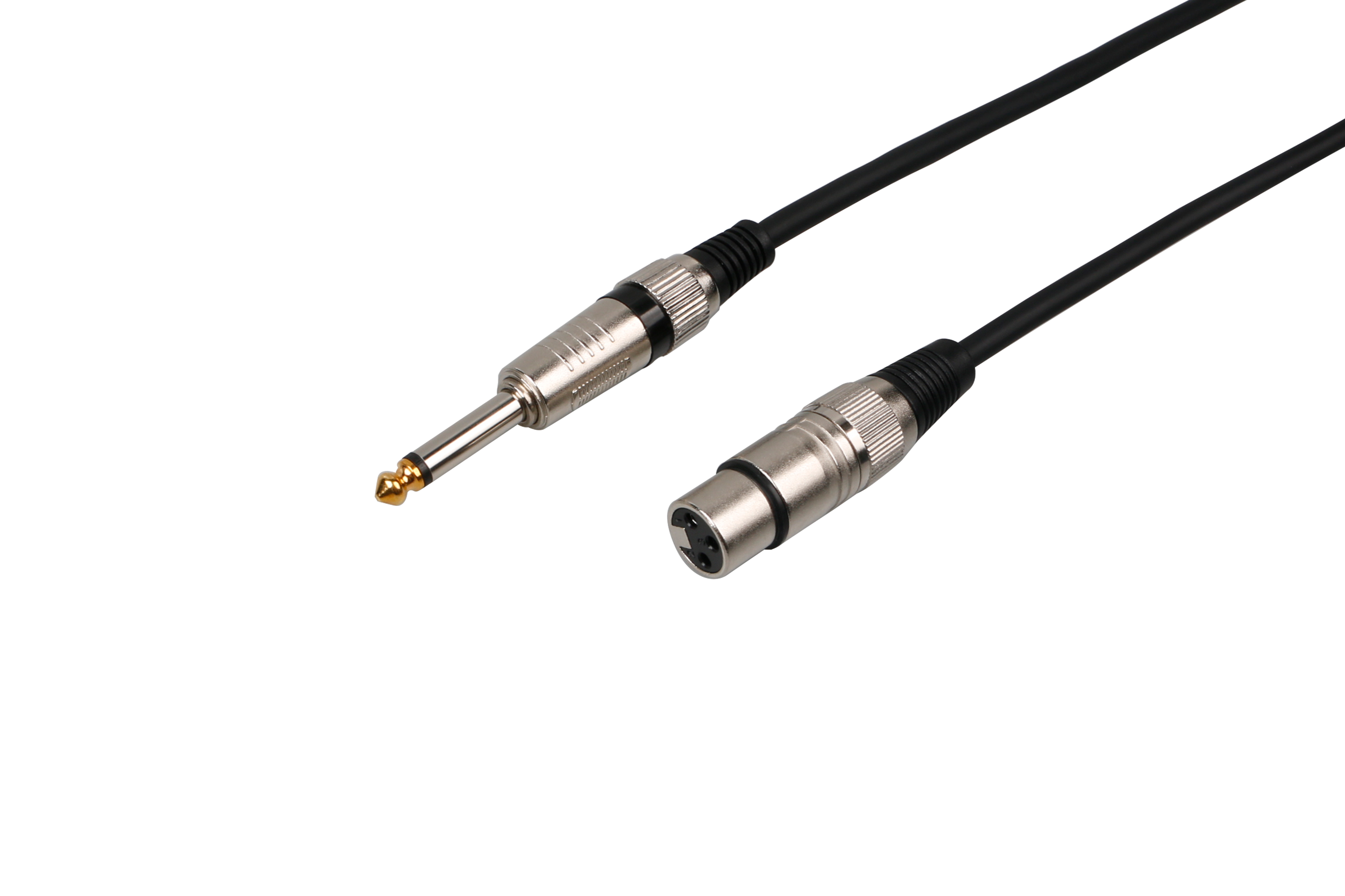 iCAN XLR Female to 6.35mm TS Mono Microphone Cable, 10FT