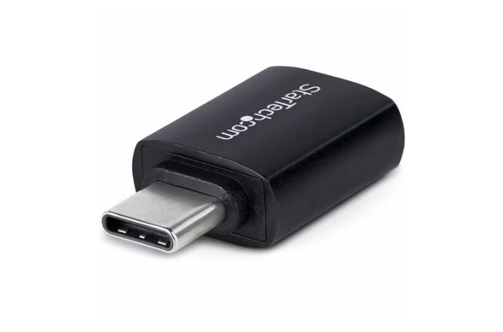Startech USB-C to USB-A Adapter, USB 5Gbps, 3A, USB-C Male to USB-A Female Converter, Durable Metal Housing - Thunderbolt Compa