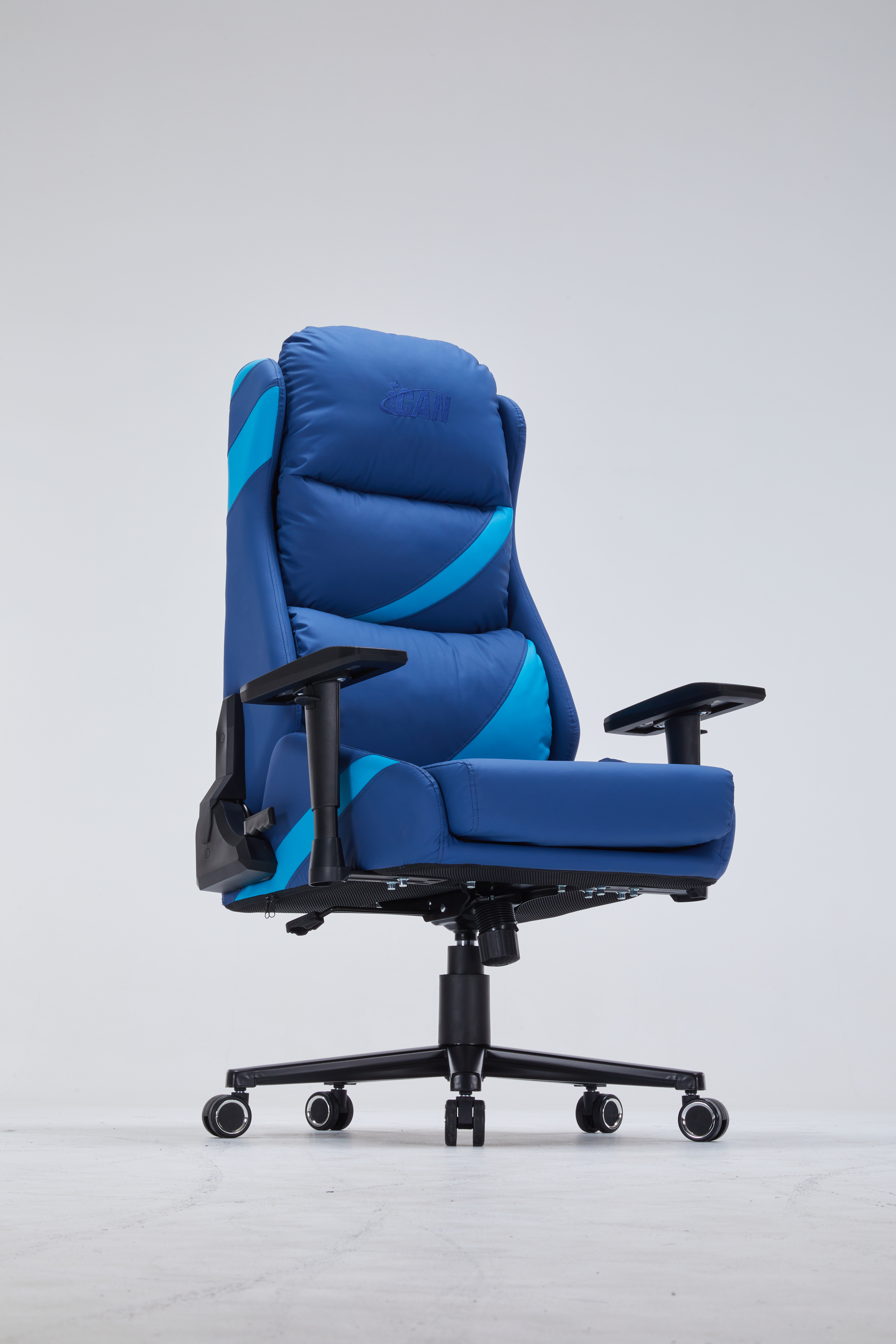 iCAN 9891 Fauteuil Gaming en Cuir PU, Bleu