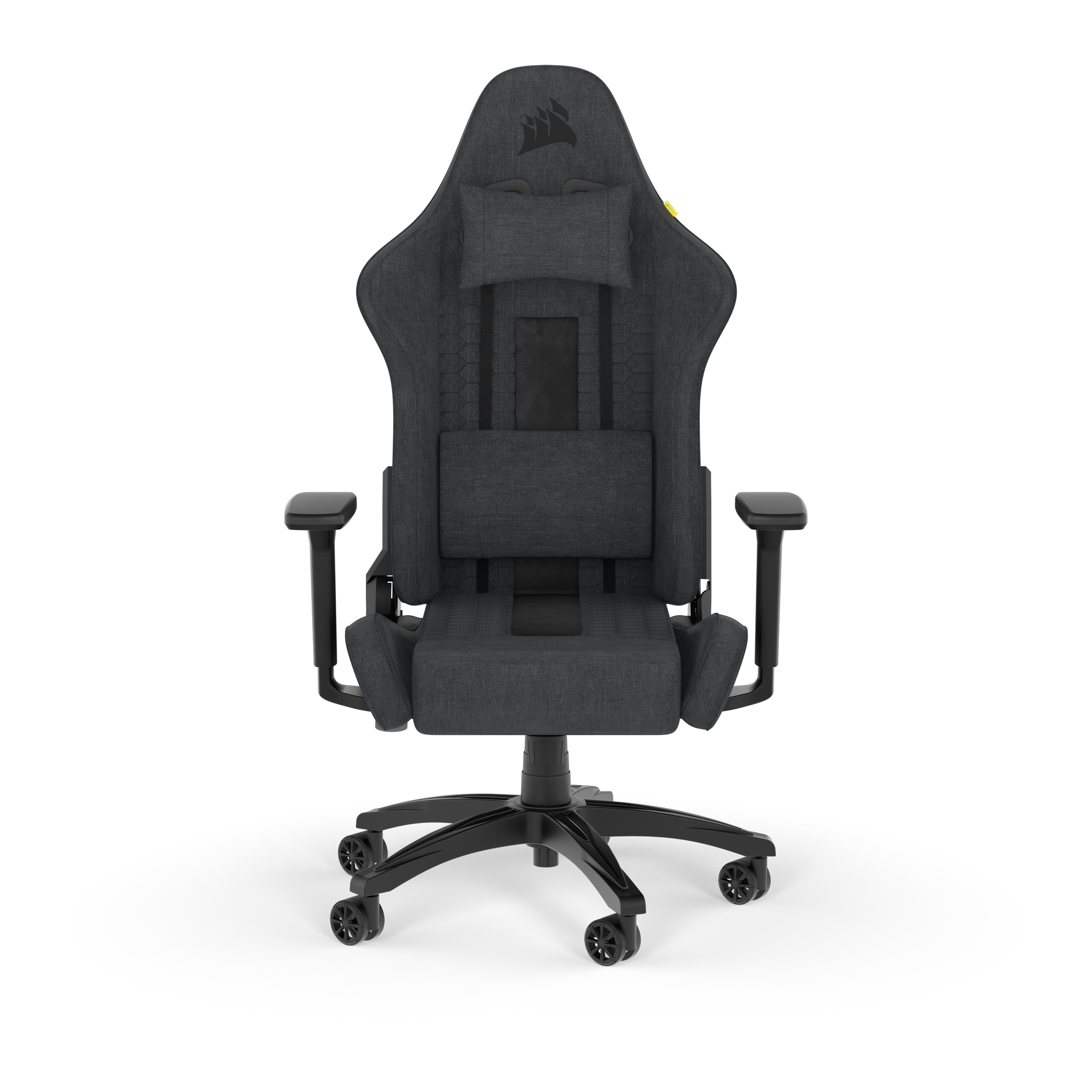 CORSAIR TC100 Fabric Gaming Chair, Relaxed Fit, Black/Grey