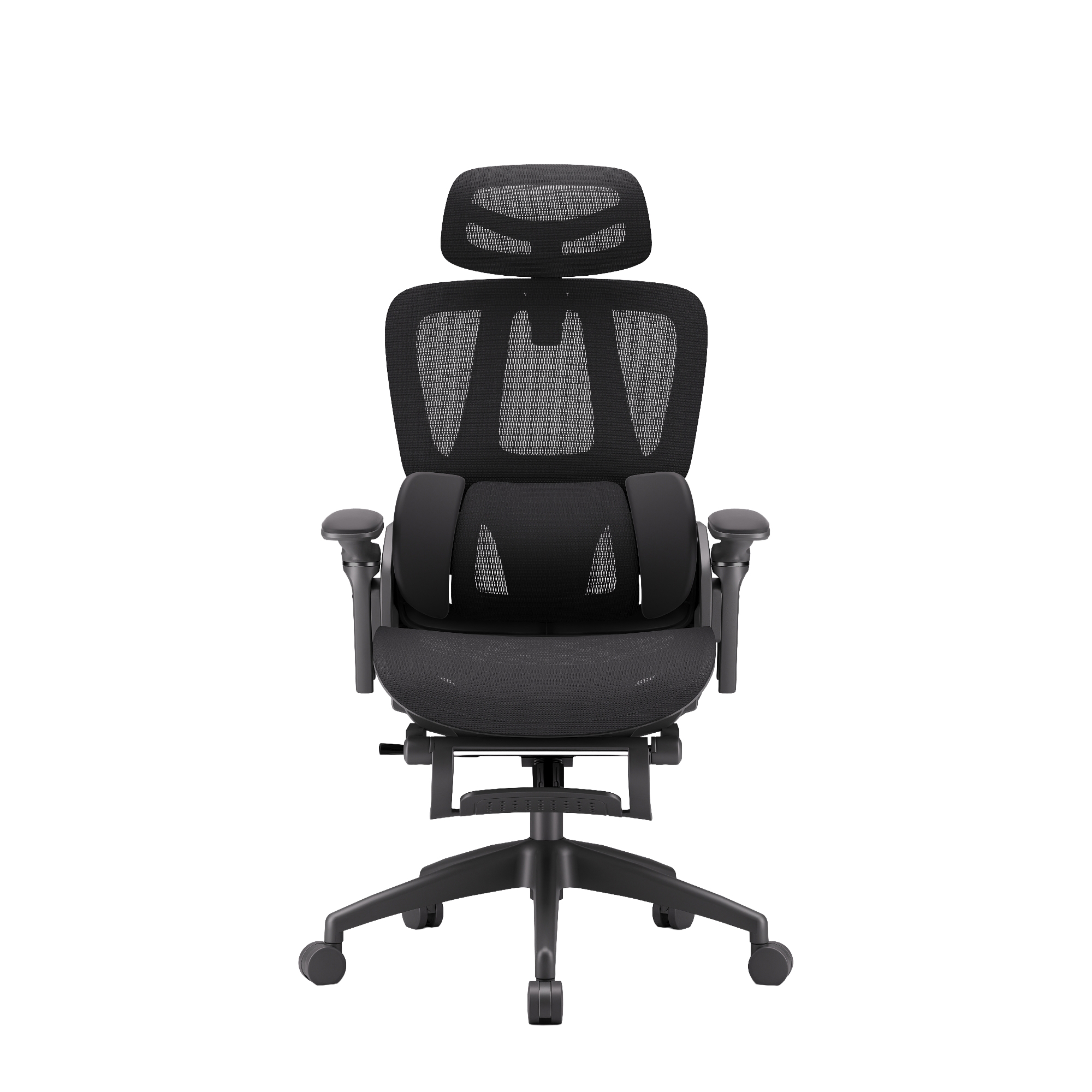 Chaise de bureau ergonomique iCAN E21-BK en maille spéciale