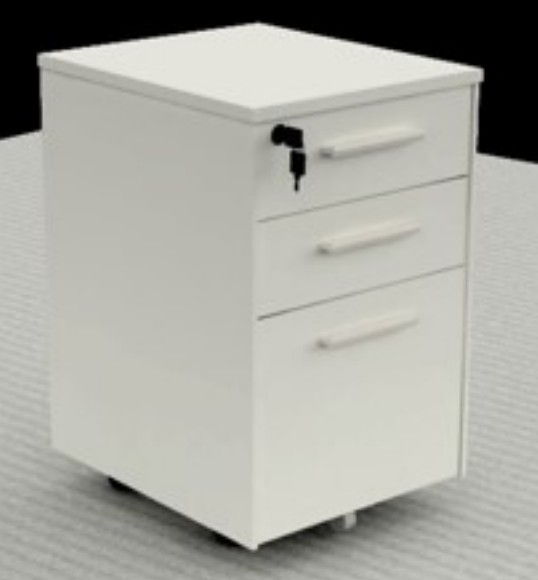 SUNON DG3B-2.040064 Three-drawer Melamine Mobility Cabinet
