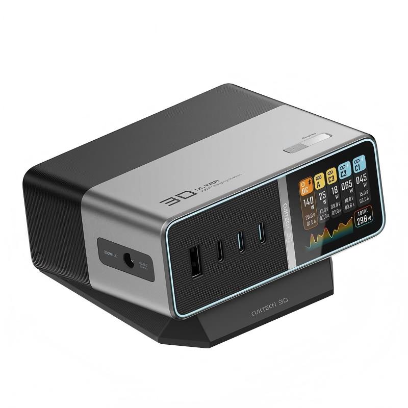 CUKTECH 30 Ultra Desktop Charging Station 300W with 9 DC Tips