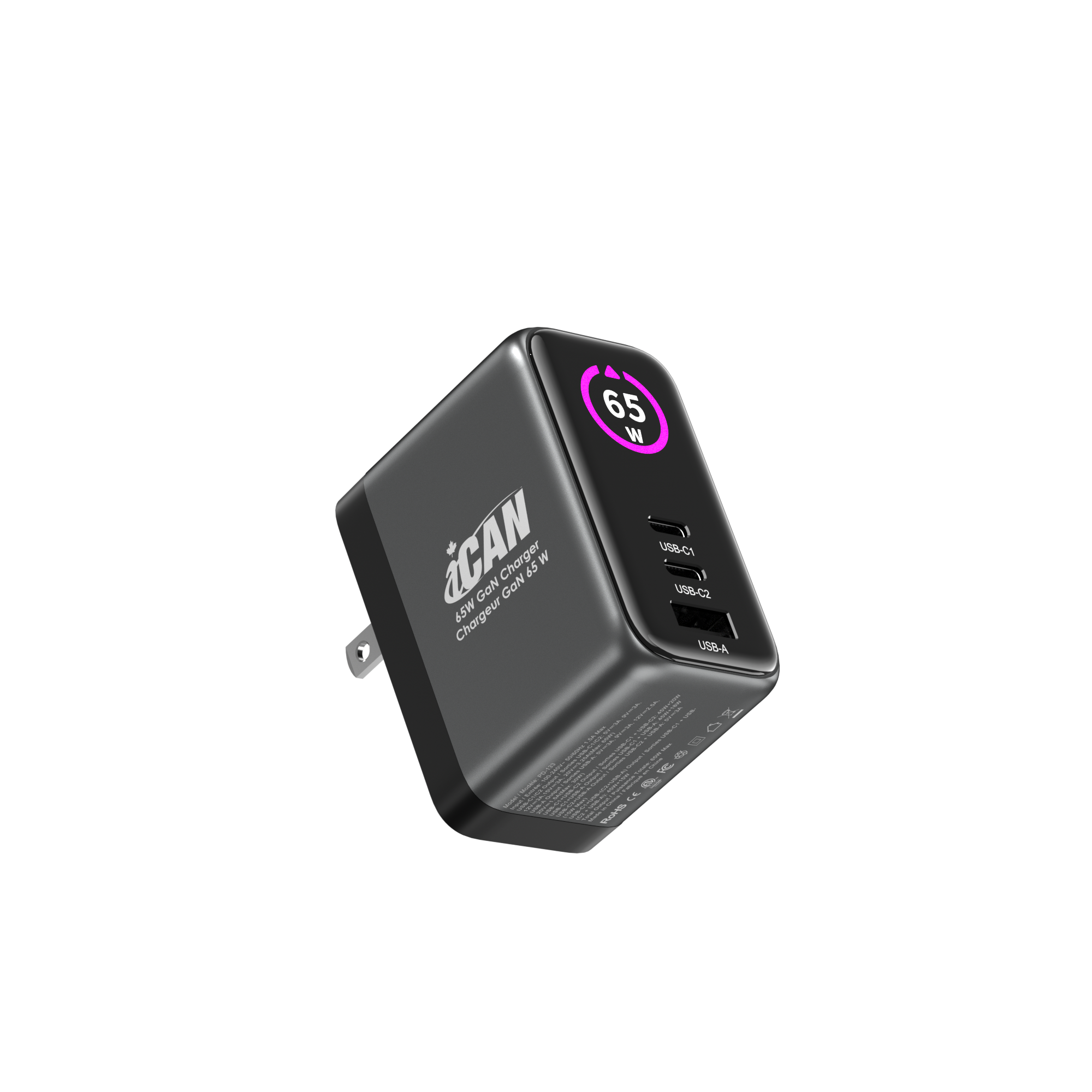 iCAN Chargeur GaN PD de 65 W