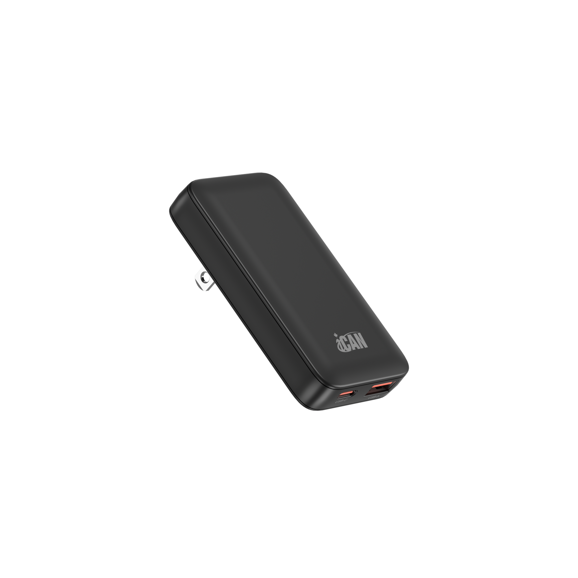 iCAN Chargeur mural USB plat à deux ports 65 W