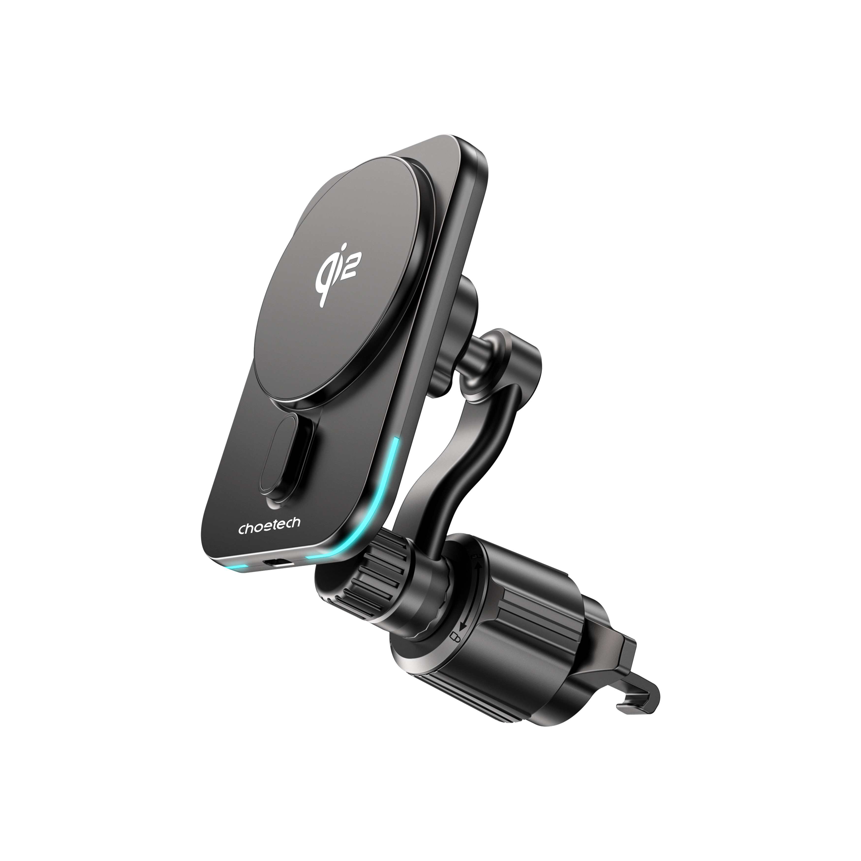Choetech Qi2 Wireless 15W Fast Charging Car Air Vent Mount, Black