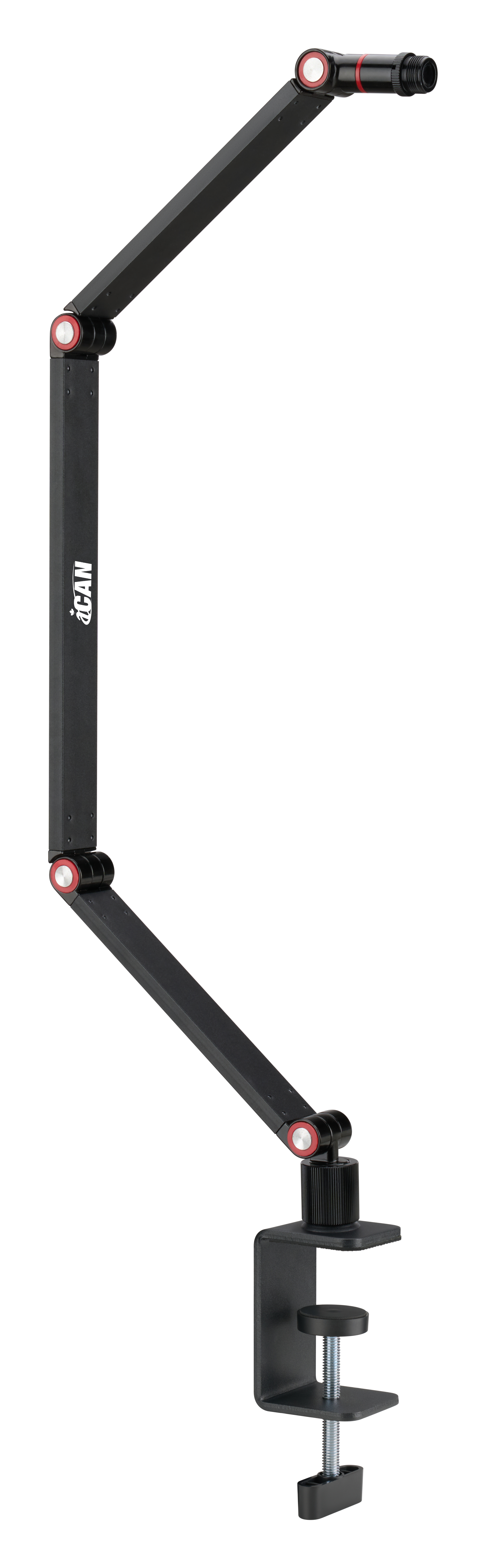 Support de micro compact et réglable iCAN avec bras en ciseaux et suspension