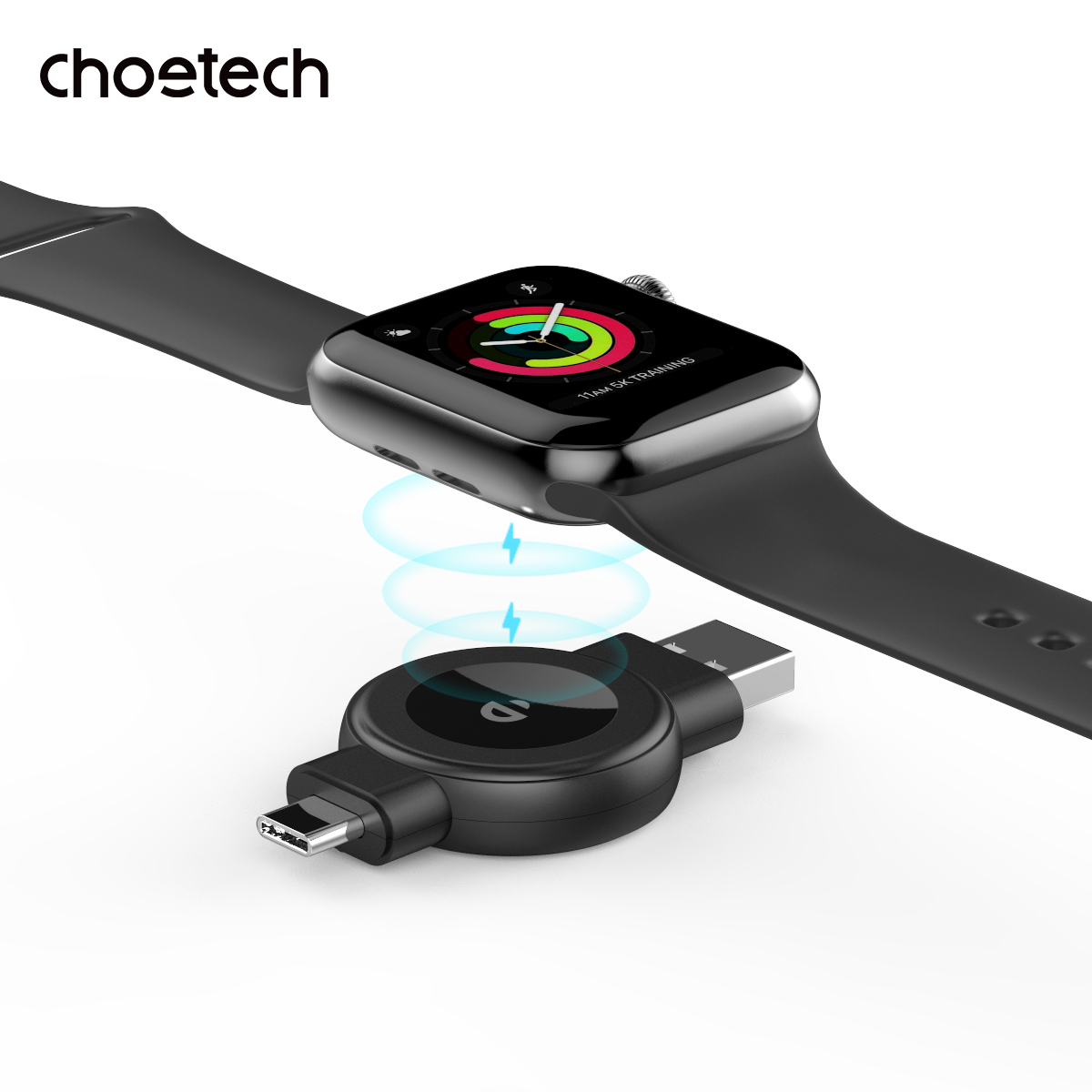 Choetech Portable Wireless Magnetic Watch Charger for Apple & Samsung