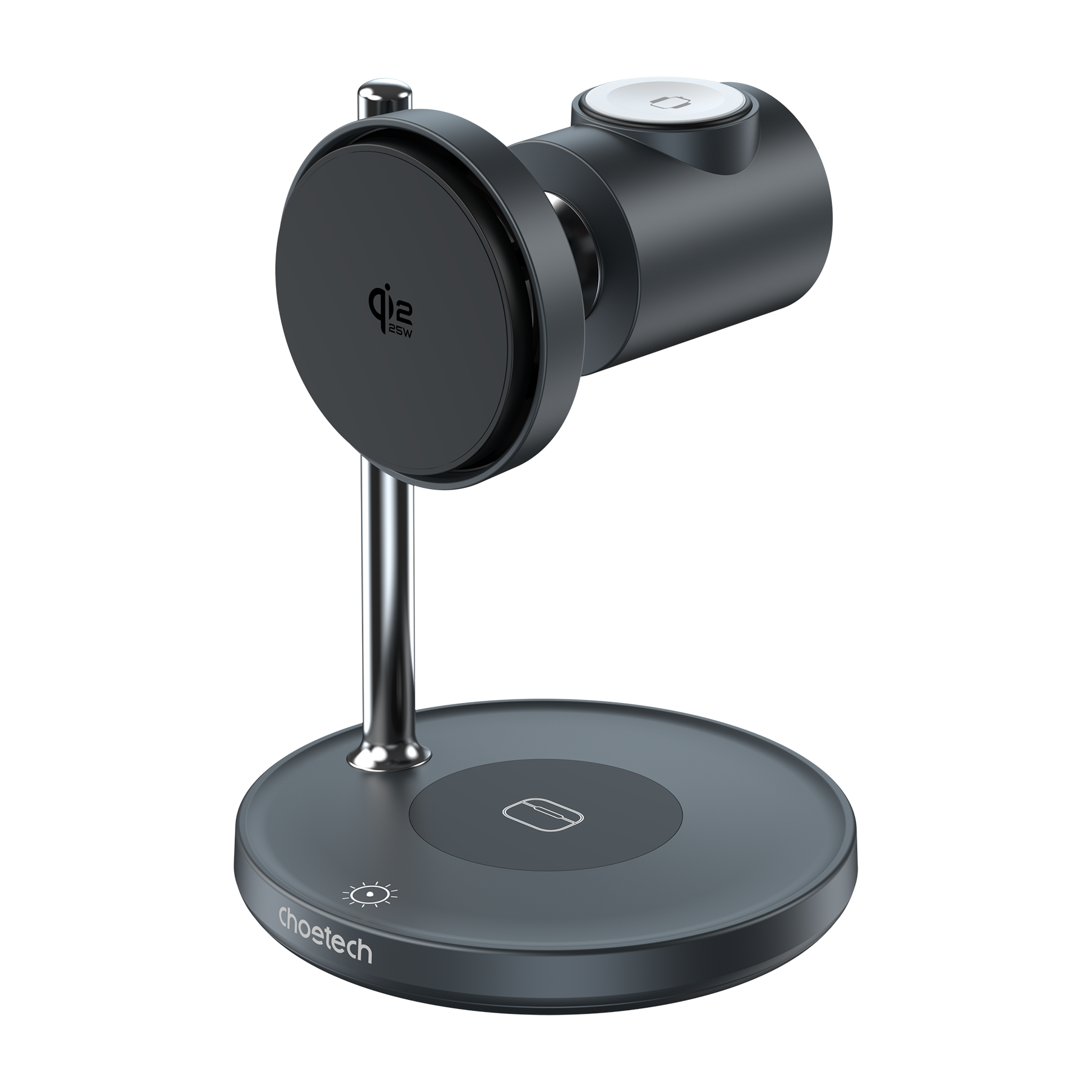 Choetech Chargeur sans fil pliable 4-en-1 Qi2.2 de 15W