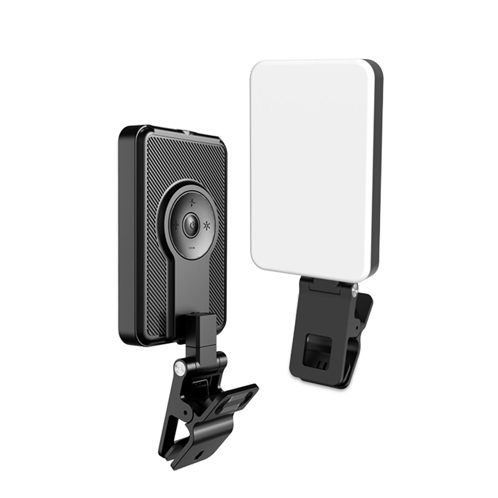 Lampe de vidéoconférence portable à LED iCAN 80 pour selfies(Open Box)