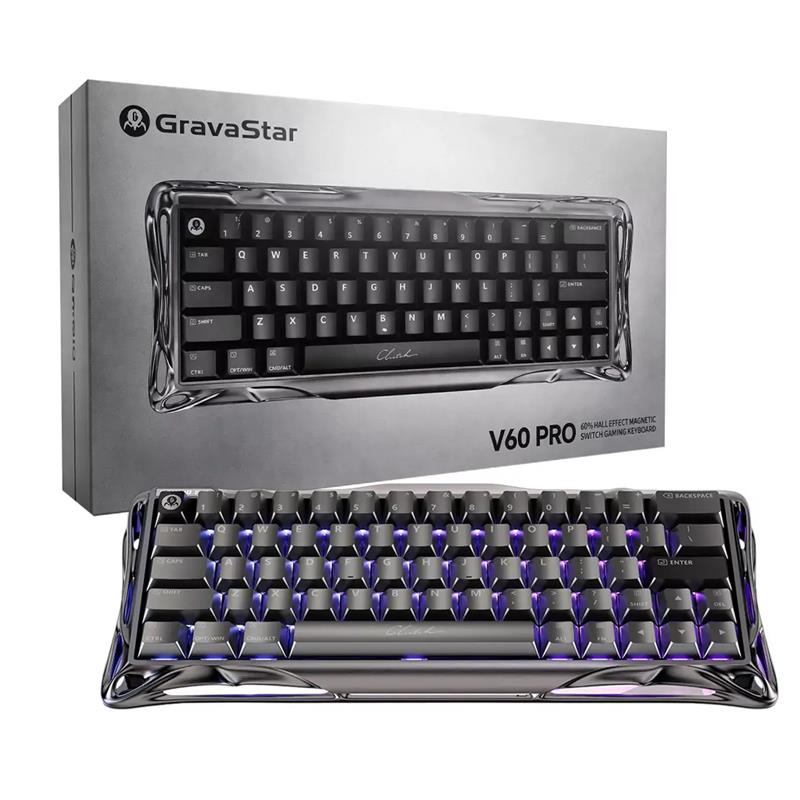 GravaStar Mercury V60 Pro 60% HE Magnetic Switch Keyboard