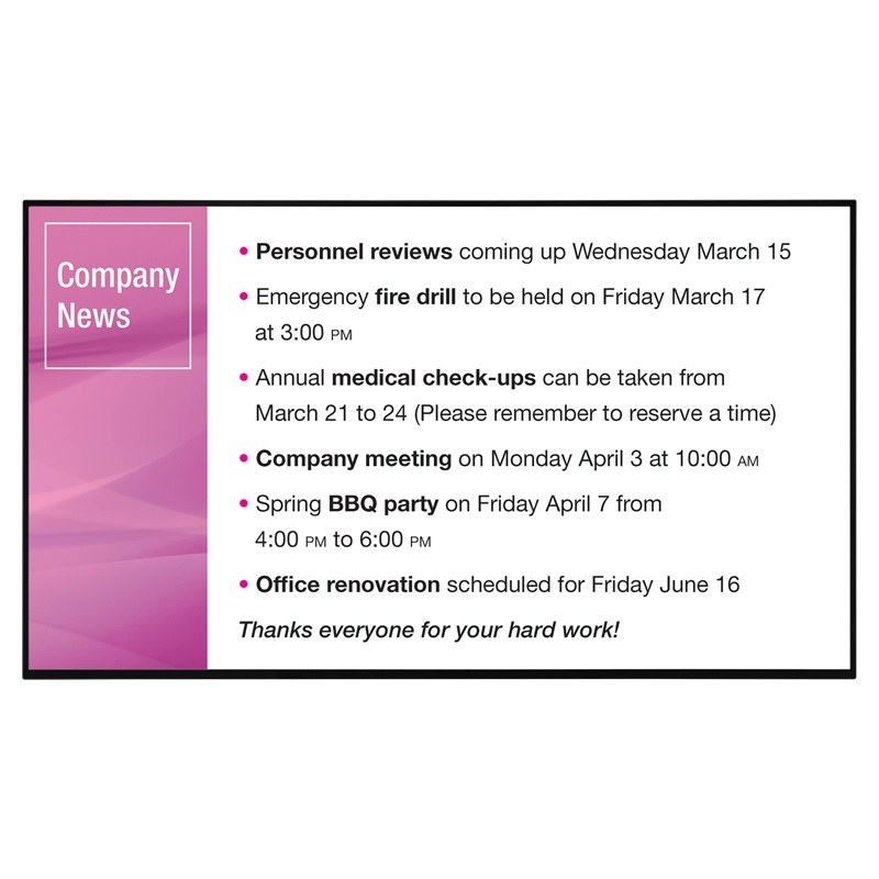 Sharp IDP 43" Digital Signage 24/7 Display