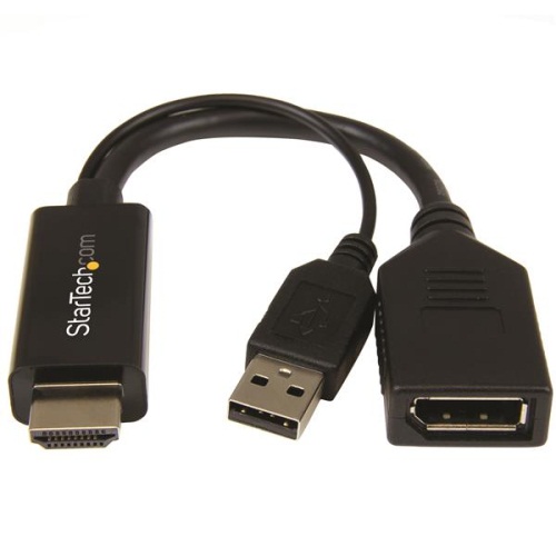 Convertisseur HDMI vers DisplayPort STARTECH avec alimentation USB 4K (HD2DP)(Open Box)