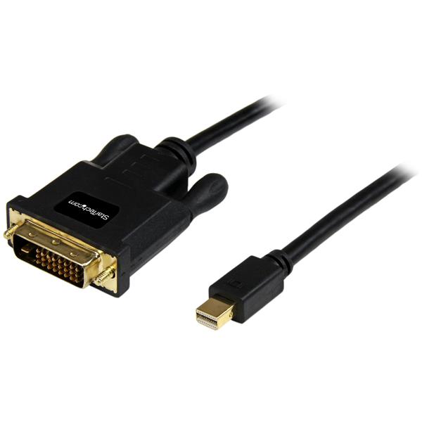 StarTech Câble convertisseur adaptateur Mini DisplayPort vers DVI de 3 m Mini DP vers DVI 1920 x 1200 - Noir (MDP2DVIMM10B) ...