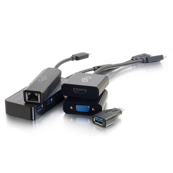 Cables to Go - Ensemble adaptateur USB-C vers HDMI, VGA, Ethernet ou USB-A (30004)