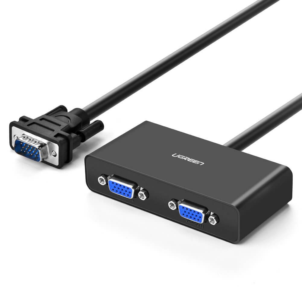 UGREEN 40254 1*2 VGA Splitter, Black