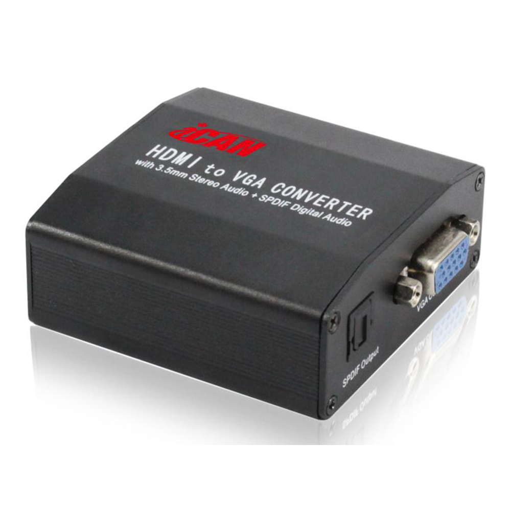 iCAN HDMI v1.3 to VGA + 3.5mm Audio
