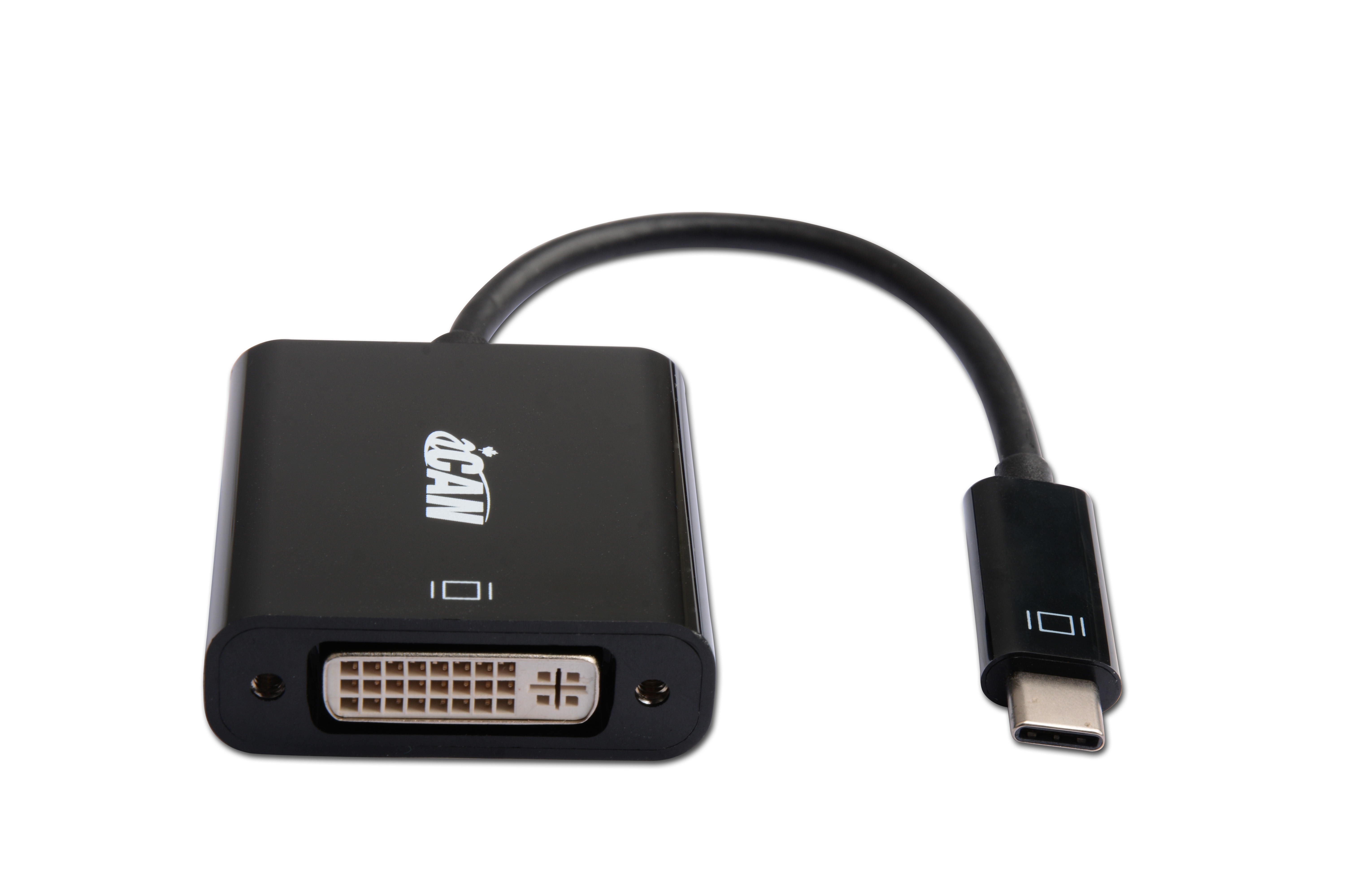 iCAN Type C to DVI Adapter, Black