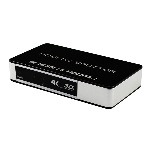 iCAN HDMI 2.0 1x2 Splitter, 4K@60Hz, Support Full HD 4K, 3D, HDCP 2.2(Open Box)