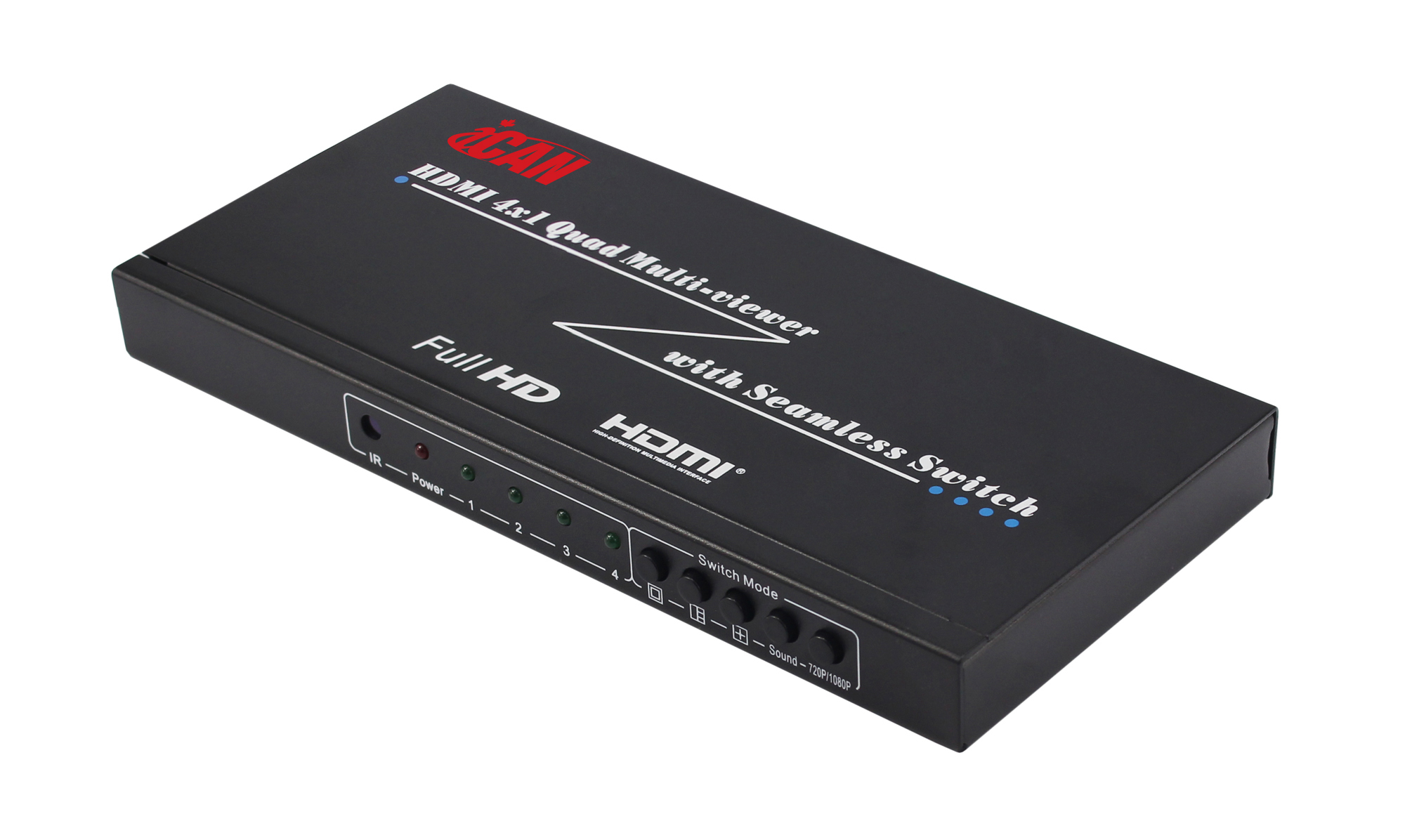 iCAN HDMI 4x1 Quad Multi-viewer with Seamless Switcher