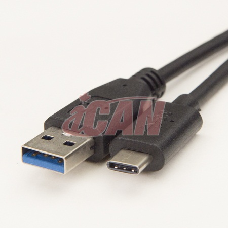 iCAN SuperSpeed USB3.1 Gen 1 5Gbps Type C (M) to Type A (M) Cable, 3ft