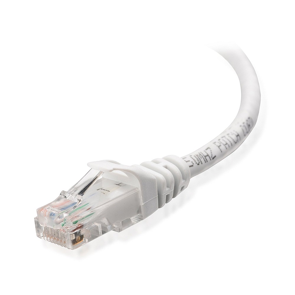 iCAN CAT6 24AWG RJ45 Patch Cable, 100FT, White
