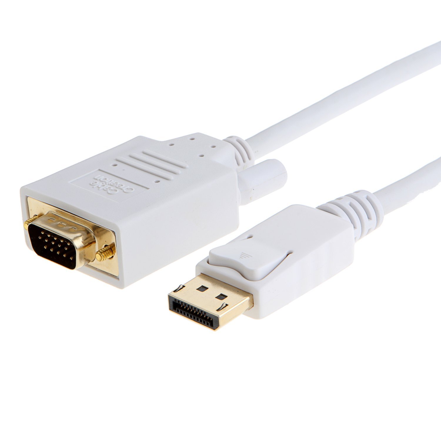Câble iCAN Premium 28AWG, DisplayPort mâle vers VGA mâle, 6 pieds