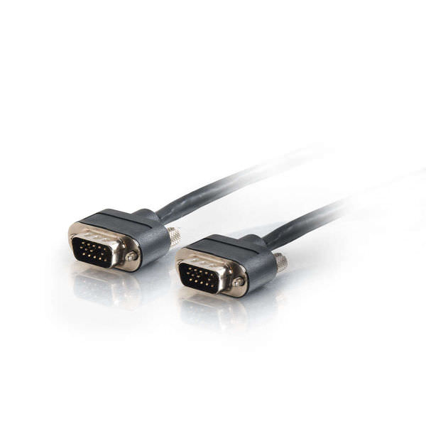 Cables to Go - Câble VGA pour projecteur/moniteur avec connecteurs à profil arrondis mâle/mâle | PLENUM CMP-RATED (40091)
