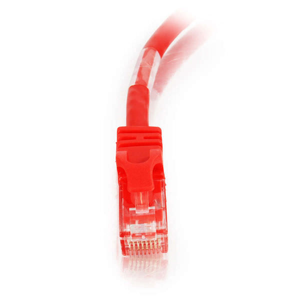 Câble croisé C2G Cat6 à verrouillage sans accroc (rouge) - 7 pi.