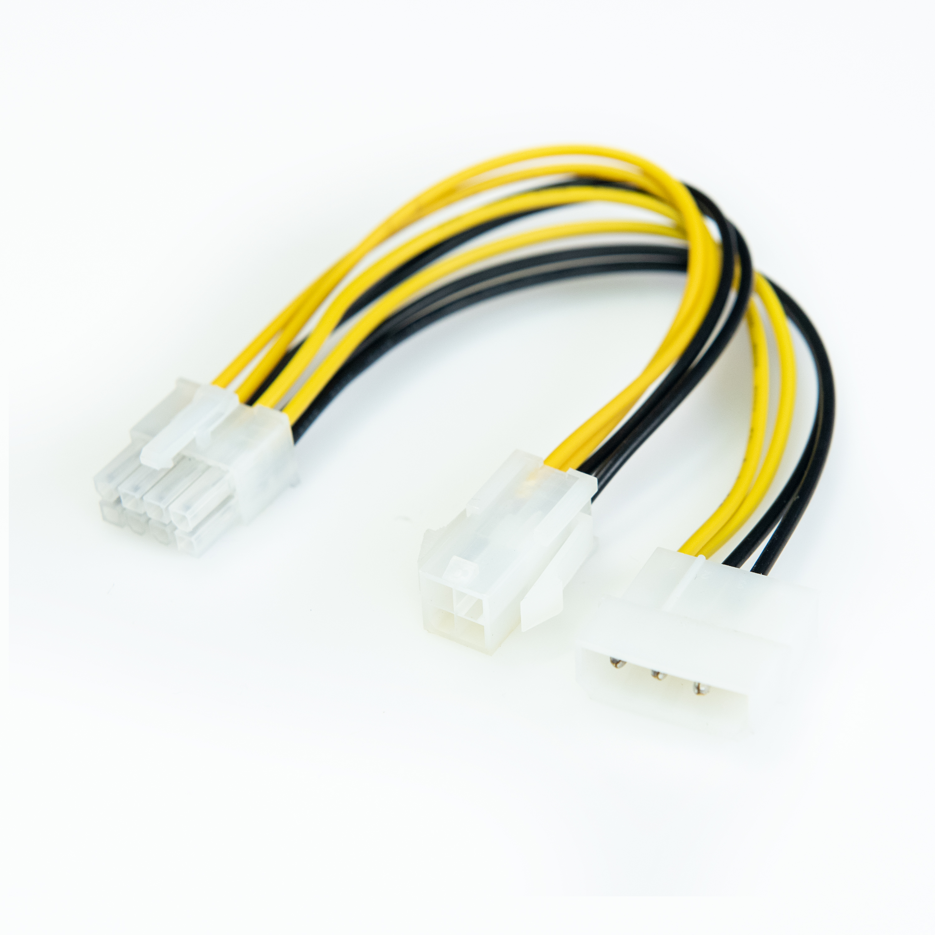 Câble d'alimentation interne iCAN 4 broches ATX mâle + 4 broches Molex mâle vers câble ATX 8 broches femelle utilisant un câ...