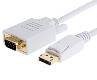 Câble iCAN Premium 28AWG, DisplayPort mâle vers VGA mâle, 3 pieds