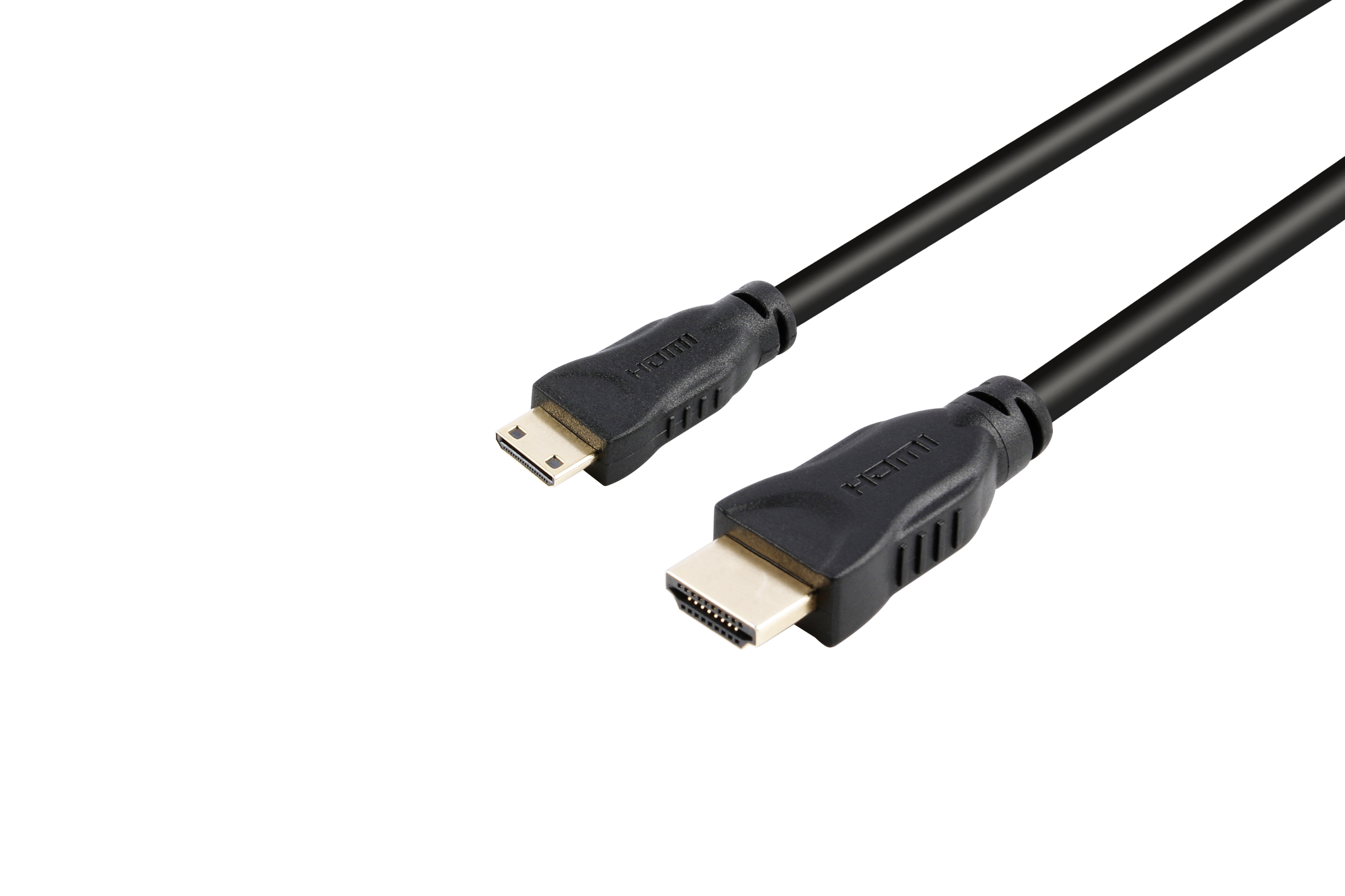 iCAN Mini HDMI  to HDMI, High Speed, M/M, 3D Ethernet 1.4, 10FT(Open Box)
