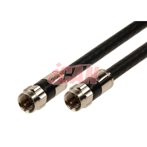 Câble coaxial TV iCAN RG6, mâle vers mâle, 100 pieds