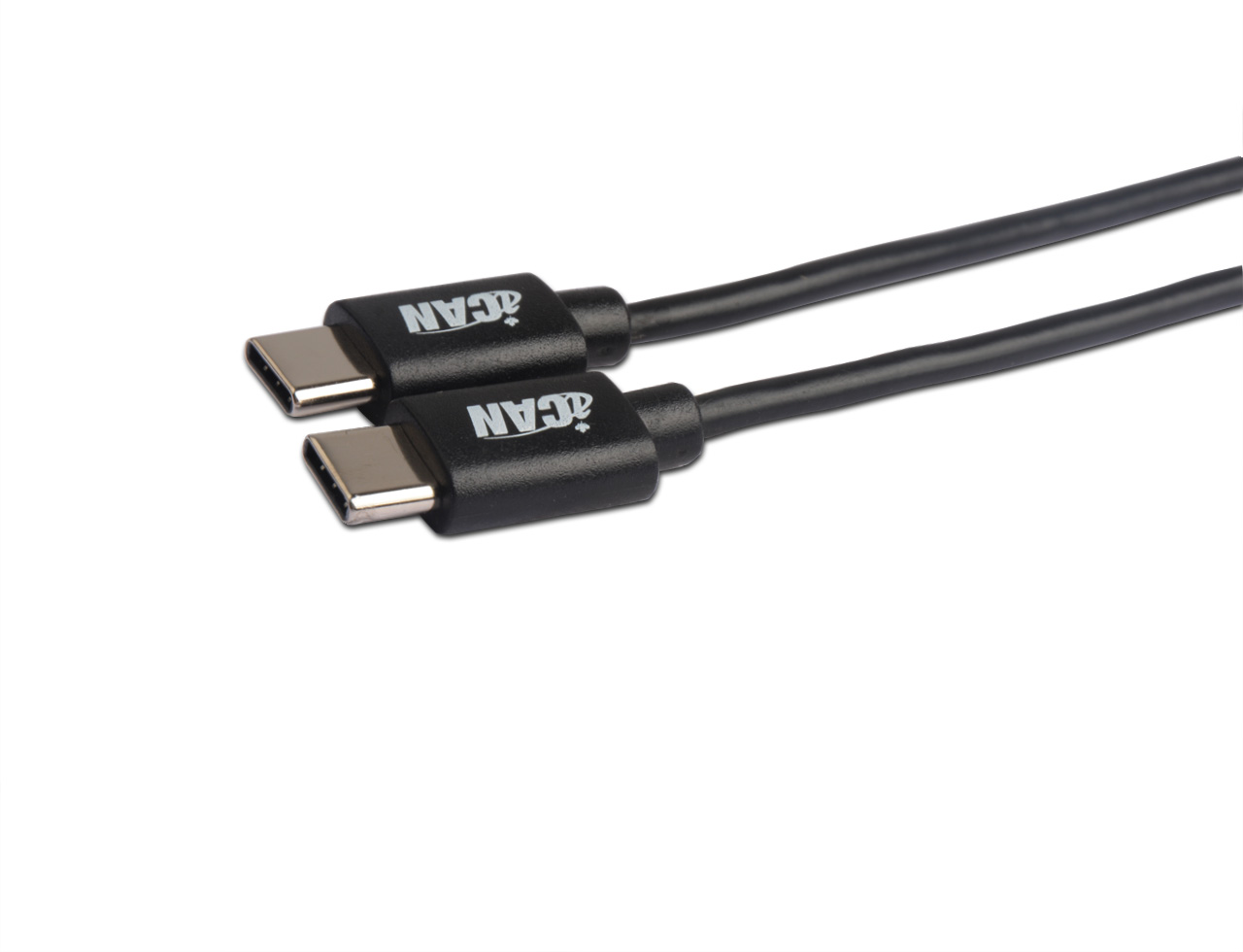 Câble iCAN USB 2.0 Type C vers Type C, M/M, 3 pieds, Noir