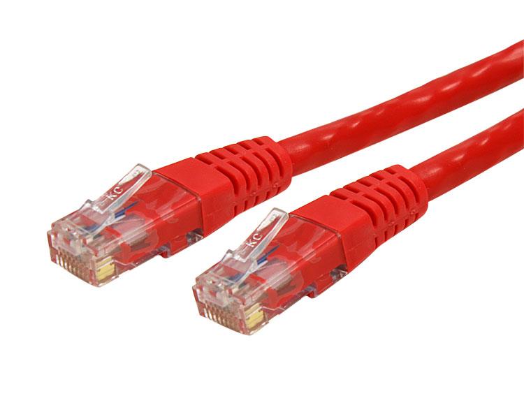 Startech Molded CAT6 UTP Patch Cable - Red 2ft (C6PATCH2RD)