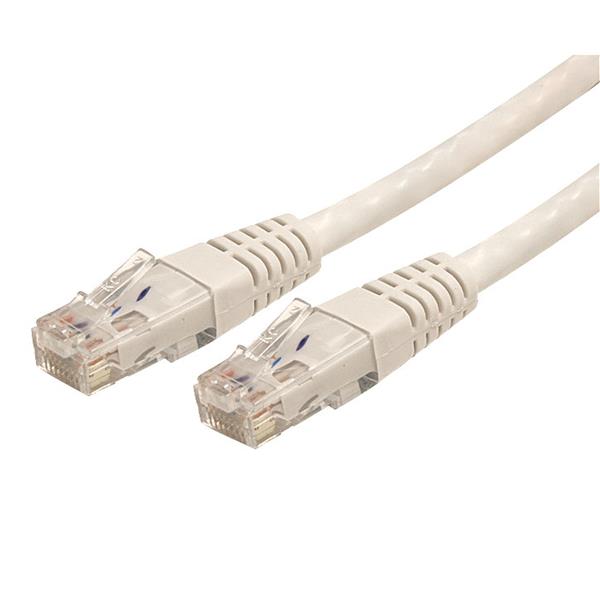 âble de raccordement UTP CAT6 Startech - blanc 3 pi (C6PATCH3WH