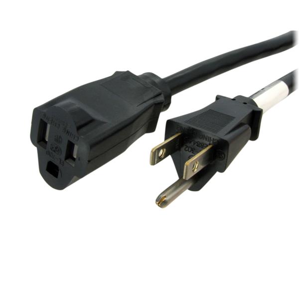 Cordon d^alimentation Startech - rallonge NEMA 5-15R à NEMA 5-15P - 15 pieds (PAC10115)