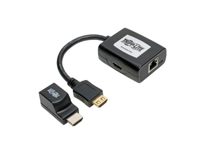 Tripp Lite HDMI over Cat5/Cat6 Extender Kit, Power over Cable, 1080p 60 Hz (B126-1P1M-U-POC)