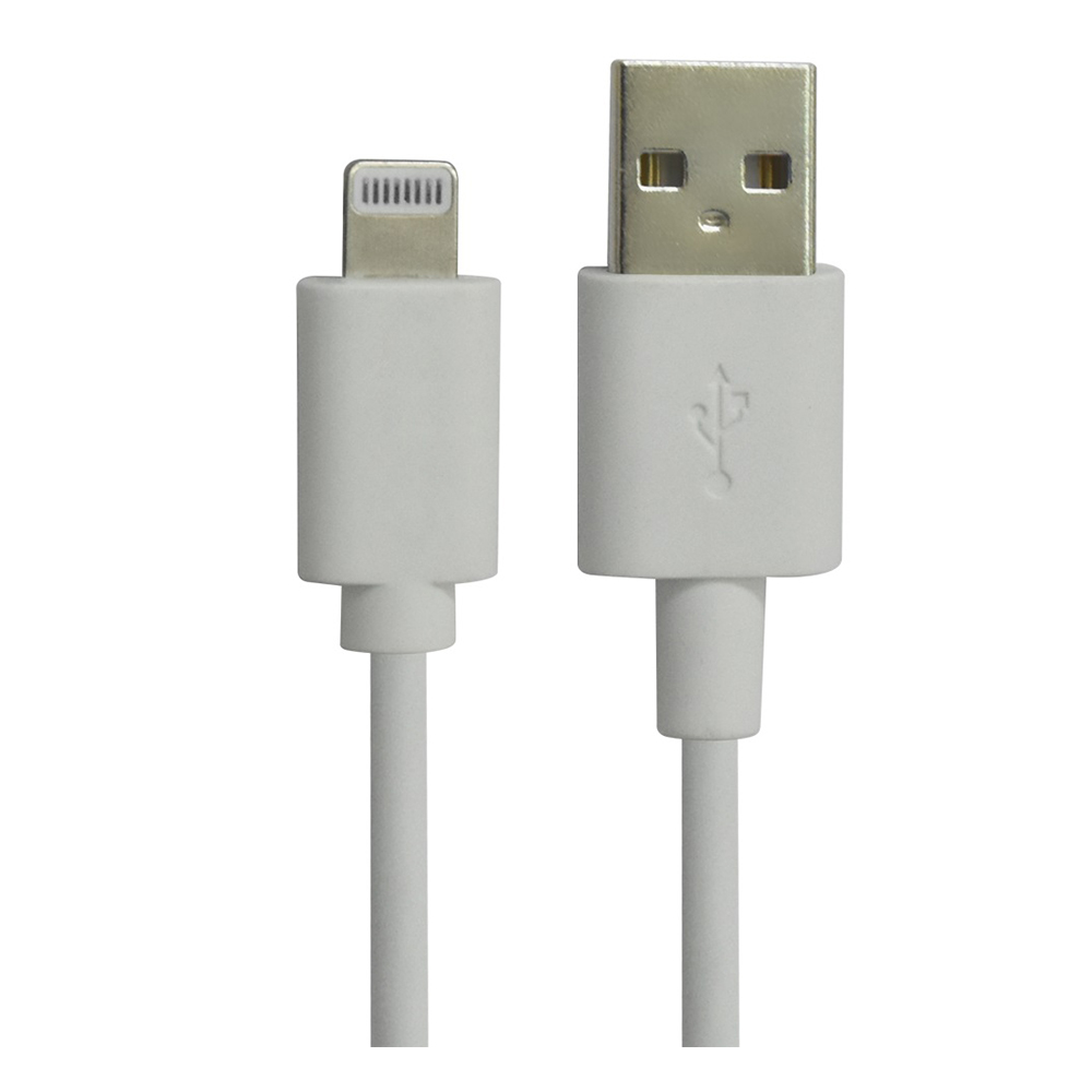 iCAN USB-A 2.0 to Lightning Cable, MFi Certified, M/M, 6ft, White(Open Box)