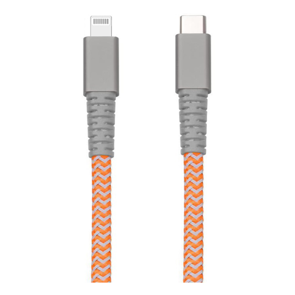 iCAN USB-C to Lightning Cable, Apple MFi, M/M, 3ft, Orange